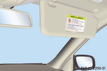 Sicherheit Insassensicherheit Beifahrersitz unbedingt so weit wie möglich nach hinten. RBefördern Sie Kinder keinesfalls auf dem Schoß von Fahrzeuginsassen.