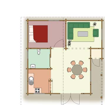 46 m² Wandfläche: 89,4 m², umbauter Raum: 142,6 m³ Sie benötigen 28
