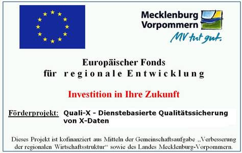 Danke. Die Europäische Union und das Land Mecklenburg- Vorpommern unterstützen den Landkreis Nordwestmecklenburg mit einer Projektfinanzierung. Das macht Quali-X möglich.