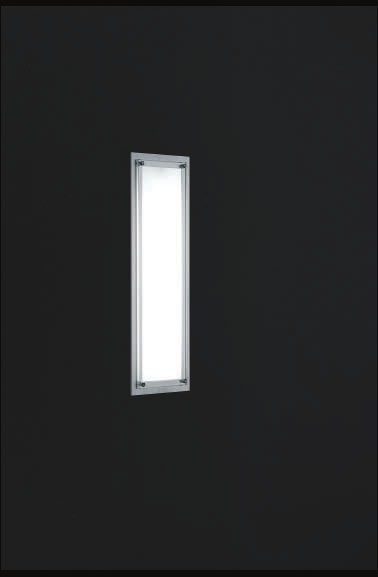 Lichtverteilung direkt Recessed light Frame stainless steel Installation housing white