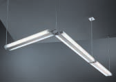 Leuchtengehäuse Aluminum eloxiert Acryl satiniert Lichtverteilung freistrahlend Wall-