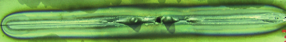 Freie Drahtlänge: 15 mm Freie Drahtlänge: 10 mm Freie Drahtlänge: 15 mm Testdetails Schweißen am Stumpfstoß an Rohr