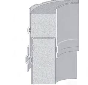 Das Innenrohr des Systems ist durchgehend lasergeschweisst und wird aus Edelstahl mit der Werkstoff-Nr. 1.4404 gefertigt. Der Aussenmantel besteht aus Edelstahl mit der Werkstoff-Nr. 1.4301 mit hochglänzender Oberfläche oder Kupferblech und übernimmt die statischen Lasten.