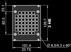 2: Ecokit 11 2.5.6 Lüfterfrontplatten für direkte Lüftermontage luminium 2.