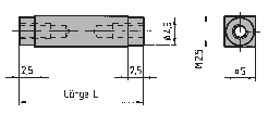 1 Distanzbolzen Reihe Zwischen Befestigungslappen und Leiterplatten Im Raster von 5.08 mm Länge L mm Zoll 10.16 0.40 61-300 15.24 0.60 61-301 20.32 0.