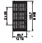3: EMV Baugruppenträger Magic-/Spirit-Kit 11 3.6.3 Lüfterfrontplatten 3.6.3.1 Lüfterfrontplatten für horizontale Belüftung luminium 2.