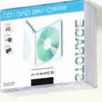 Für je eine CD/CD-ROM/DVD + Booklet - Im 10er Pack - Maße: 124 x 142 x 55mm CD SLIM 10B  31695 CD/DVD Slim