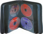 CD-ORGANISER Nylon-Tasche Organiser für 24 CD's oder DVD's - Material: Nylon - Mit farbiger Applikation
