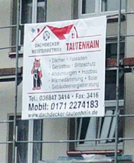 24 für jeden Meisterbetrieb zum wichtigen Broterwerb. Allerdings hat sich die Frank Tautenhain GmbH in diesem Jahr mehr und mehr auch im Flachdachbereich eingebracht.