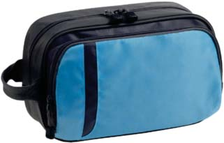 Wash Bag Sport 100% Nylon 27 x 20 cm Zum Hängen Zahlreiche Fächer 420d Nylon Lieferung ohne Inhalt/Deko APPLE GREEN LIGHT BLUE