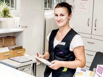 Foto: Stefanie Baselt Die KiG" treffen sich regelmäßig im Rahmen der Ausbildung für Besprechungen.