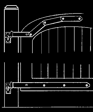 chromatisiert Maße Ø für Kloben ø 13 mm 5x40x642 mm 9,04 ø 16 mm 5x40x782 mm 12,73 Plattenkloben (verstellbar) gelb