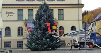 Ausgabe 12 16. Dezember 2016 Seite 13 Bauhof Wo kommen die Weihnachtsbäume her? Groß sollte er sein, so ca. 10 m hoch. Gleichmäßig gewachsen nach allen Richtungen.