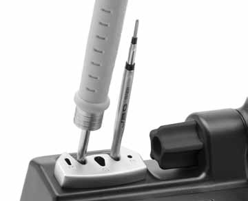 Quick Tip Changer Save time and change cartridges safely without switching the station off. USB Connector Download the latest software from our website to improve your soldering station. 1.