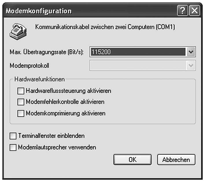 Direkt-Verbindung Datenlogger PC einrichten (Fortsetzung) 10. Max.