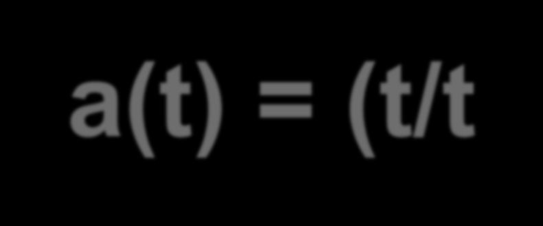 (k=0): a(t) = (t/t 0 )