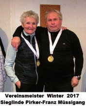 Merkel mit den Spielern Hannelore Zuser - Bernd Baumgartner - Walter Lederer - Walter Zuser Die Vereinsmeister wurden mit Goldmedaillen ausgezeichnet und im Mannschaftsbewerb gab es für die
