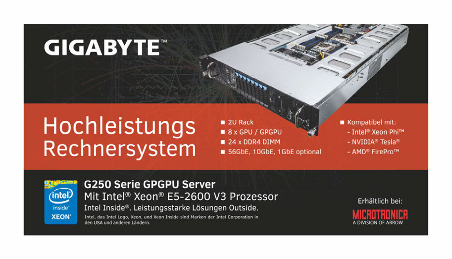 Das erfordert ein dickes Netzteil ab 650 Watt mit zwei 8-Pin-Zuführungen und ein gut durchlüftetes Gehäuse.