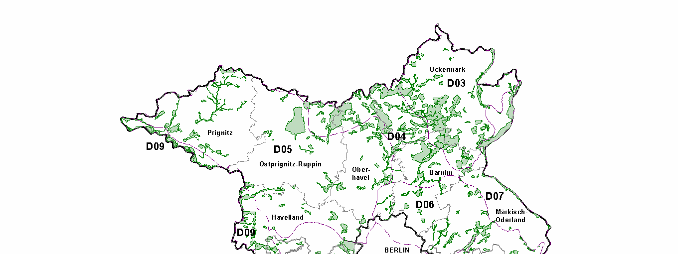 2.1 FFH-Gebiete in Brandenburg 620 FFH-Gebiete mit 333.