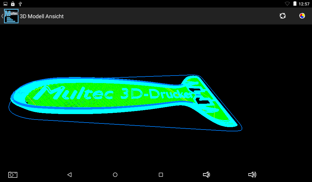5 3D-VORSCHAU Eine 3D Vorschau für das 3D Modell wurde hinzugefügt. Es zeigt eine 3D Ansicht vom aktuellen Modell und rotiert es langsam.