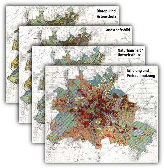 Framework 4 levels, Landschaftsprogramm Berlin 2006/2015 Biotope and Nature Conservation