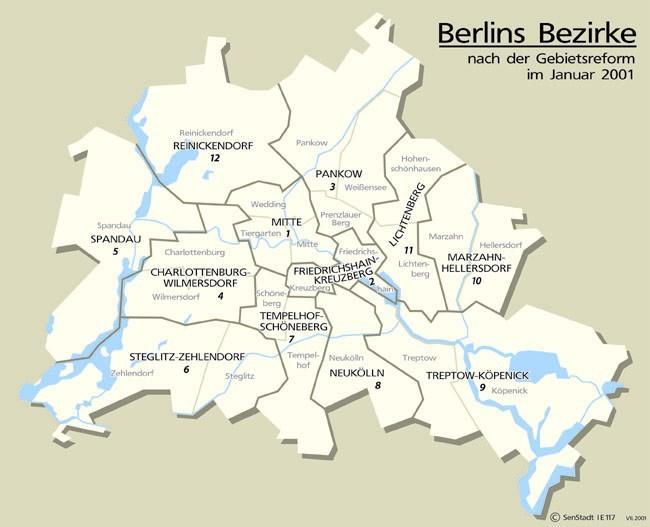 Berlin telegram: In General 892 square kilometres 1945 1989