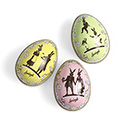 00 15678 Rocher-Ei hell Ganzes Ei aus heller Chocolade, mit gerösteten Mandel- Splittern, gefüllt mit ausgewählten