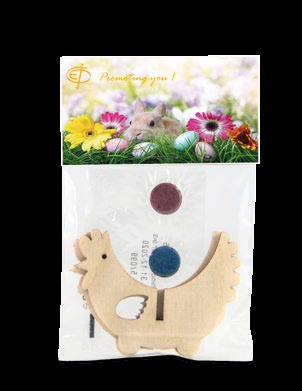 Colour-Card Oster-Set Form 2 Form 1 Eieiei: Das Briefchen mit 3 Farbtabletten zum Eierfärben kann schon ab 250 Stück individuell gestaltet
