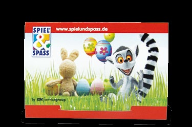 5,9 g Werbefläche: 13,8 x 9 cm Musterpreis: EUR 0,45 Für Promotion-Aktionen zu Ostern ist das Oster-Set, gefüllt mit 3 Farbtabletten zum