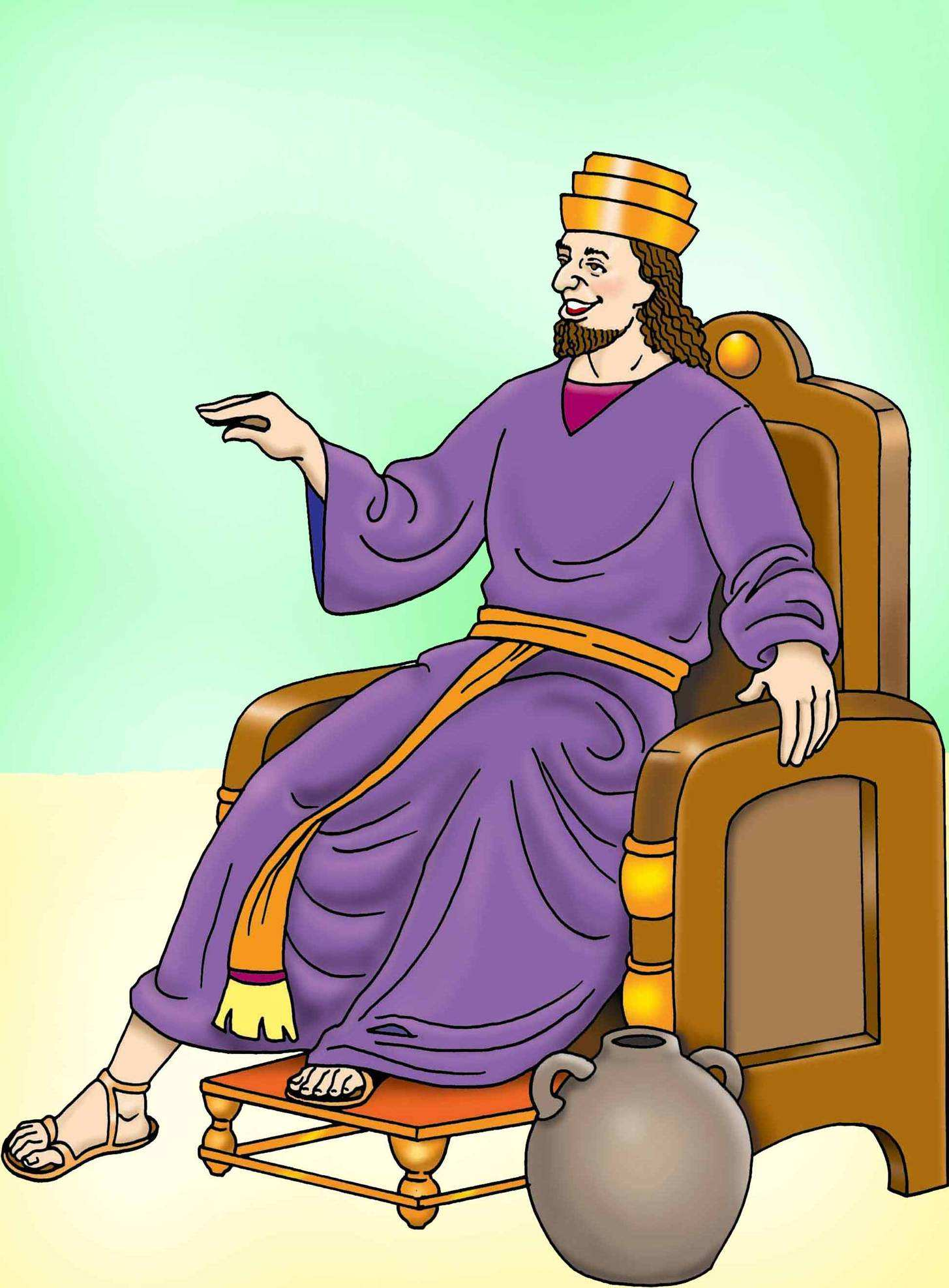 Illustrationsbild 3 Der König will Haman gross machen in seinem Reich.