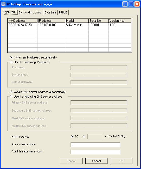 Wenn Sie Obtain an IP address automatically wählen, vergewissern Sie sich, dass der DHCP- Server im Netzwerk aktiv ist. 8 Stellen Sie die DNS-Server-Adresse ein.