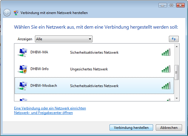2.2.3 Verbindung herstellen Windows Vista Klicken Sie auf das Benachrichtigungssymbol für