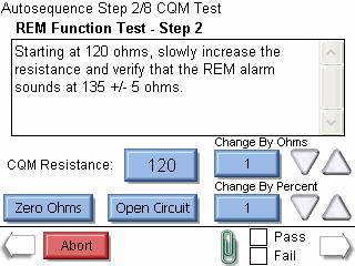 CQM Schritte: Dieser Schritt zeigt sowohl die Anweisungen als auch die Schrittkonfiguration.