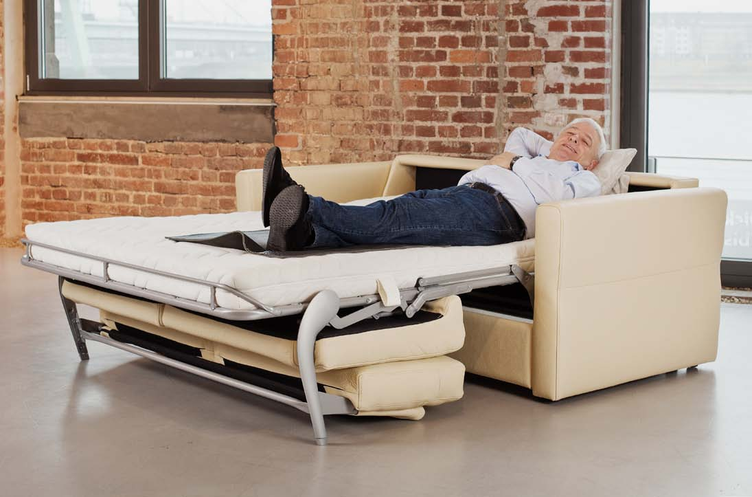 Schlafsofa Modell SchlafComfort Sitzen auf der Marquardt Komfort-Polsterung. Schlafen auf der Testsieger-Matratze!