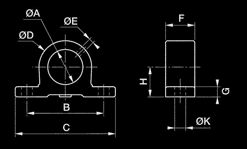 Kippzylinder - Zubehör (Chapel Hydraulique) Anschweißkugelpfannen Hydraulik A B C D E F G t * Gewicht (kg) 44 75 24