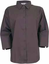 0R946Z Stretch-Shirt für Damen Modisch tailliertes Top aus 97 % gekämmter Baumwolle und 3 % Elasthan- Popeline, großzügig geschnittener Kragen mit langen Spitzen,