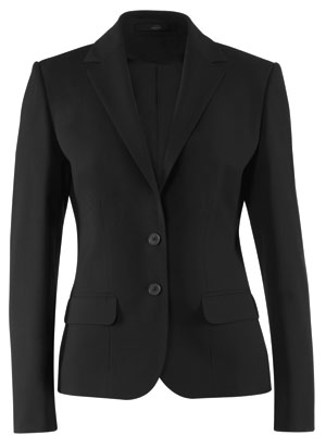 120 378P Damen-Blazer 3-Knopf 2 Pattentaschen 1 Brustleistentasche 1 ReiSSverschluss- Innentasche