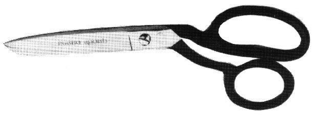 lackierte Griffe,eine messerscharf, andere mit Micro-Feinzahnung 8804 Trimmerschere aus rostfreiem Edelstahl,