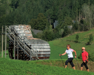 911 m, mittlere Neigung, Höhenunterschied gesamt: 471 m, Streckenlänge gesamt: 10.090 m. Gerlitzen Nordic Walking Trail 1 Leicht, barrierefrei für Kinderwägen!