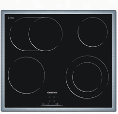 Autarke Elektro-Kochstelle Touch Control Touch Control Mit Touch Control ist die Regelung und Steuerung der Kochstellen besonders bequem ein Fingertippen auf die schnell und sensibel ansprechenden
