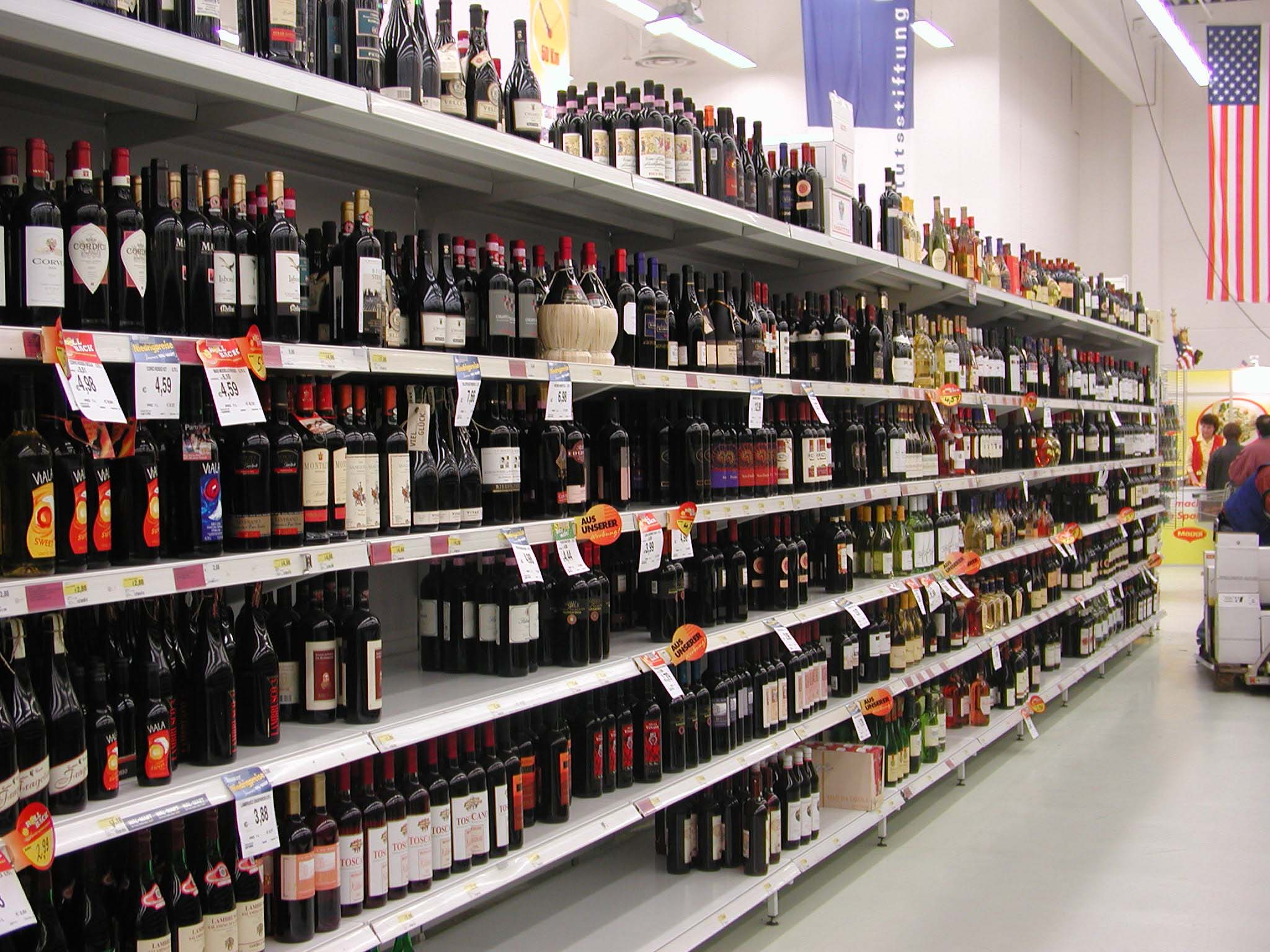 Deutscher Weinmarkt - Wo greift man zur Flasche? Anteil der Einkaufsmenge in % ( ab 2005 andere Berechnungsgrundlage!