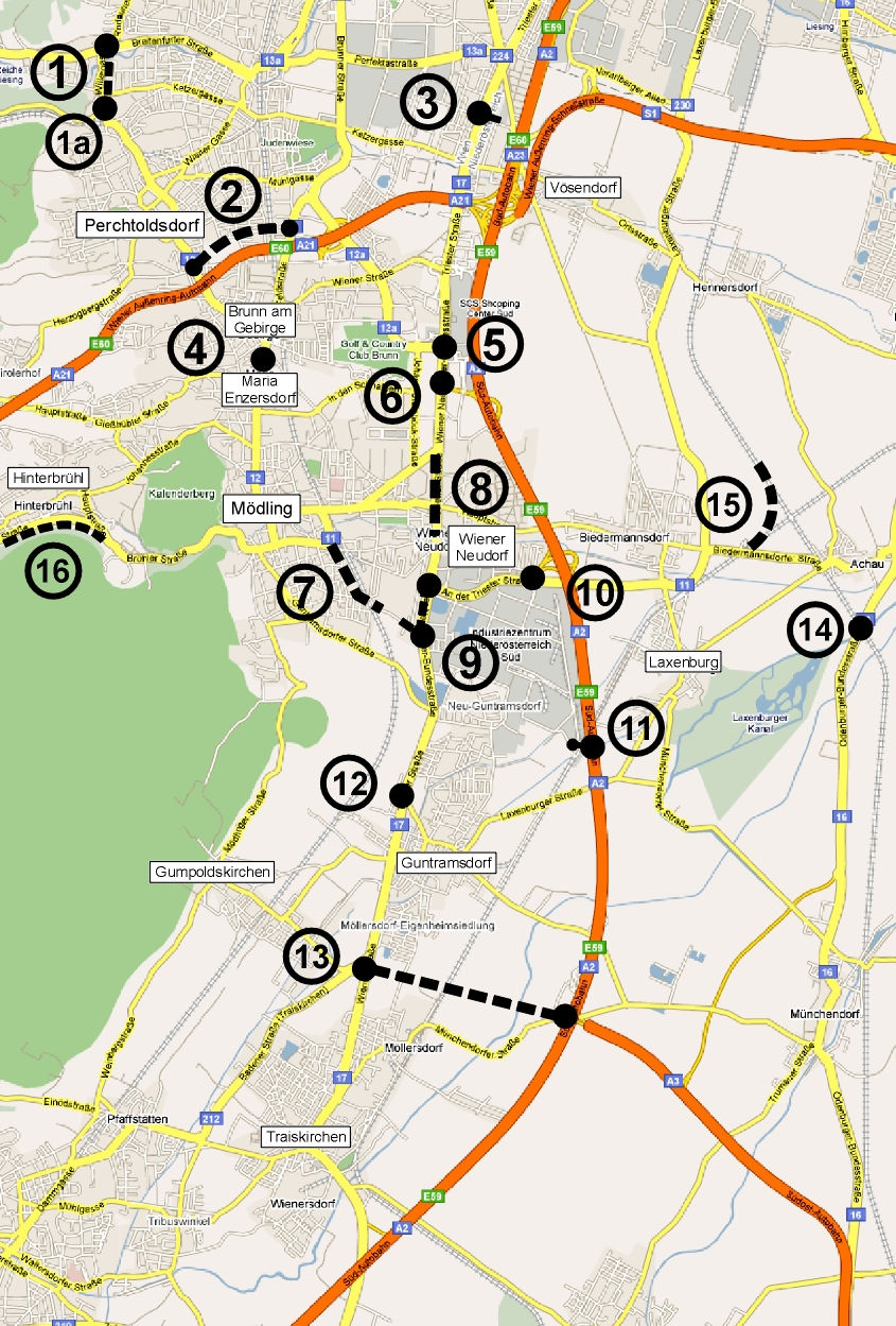 Realisierung 1) B12 Breitenfurter Str. / Willerg. / Rodauner Str. 1a) Krzg.