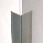 Belagsabschlüsse für Wand- und Bodenbereiche h 1,0 h 1,0 Blanke Eckschutzwinkel Die Verwendung der Blanke Eckschutzwinkel ist überall sinnvoll, wo nachträglich erkannt wird, dass Fliesen im Kanten-