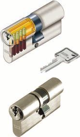 Abus Profilzylinder Profilzylinder Serie C 73 mit Not- und Gefahrenfunktion (läßt sich auch dann mit dem Schlüssel schließen, wenn auf der anderen Seite der Schlüssel steckt), 5-Stift-Zylinder, nach
