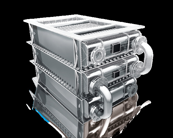 Luftkühler zur Luftbehandlung im Schiffbau Wärmetauscher für die Chemie-, Verfahrens- und Prozesstechnik