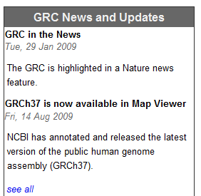 Genome Reference Consortium (GRC) In den AAA-Prozess eines Genoms ist quasi die Wissenschaft der gesamten Welt involviert.