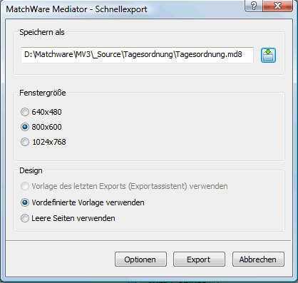 Benutzerhandbuch Sounddatei Hyperlink Flash-Datei Eingefügt als Mediator Button; Aussehen wahlweise (wie im Export Dialog definiert) wie ein Standard-Button oder wie eine Mediator-Hyperlink Mediator