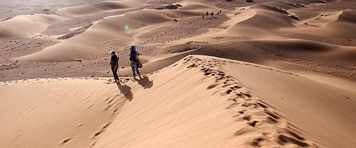 März: Durch die Wüste Von Foum Zguid aus geht es heute in die Wüste - in die richtige