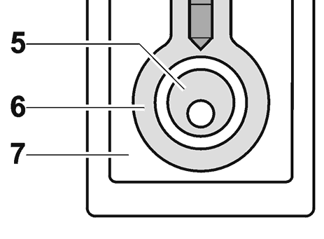 3 AN.18 Funktion Membranpumpe 1 Auslassventil 2 Einlassventil 3 Förderraum 4 Membrane 5 Exzenter 6 Pleuel 7 Pumpenantrieb Abb.