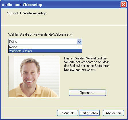 - Wählen Sie Ihre Hercules Dualpix Chat and Show in der Liste.